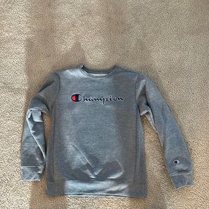 Champion gray crew neck